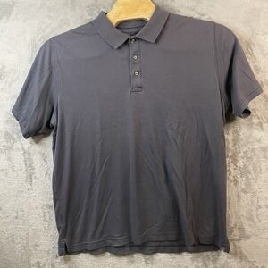 Eddie Bauer Men's  XL‎ Gray Polo Shirt Casual Outdoors Short Sleeve Golf Summer